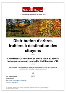 Distribution des arbres aux citoyens de Grâce-Hollogne… Cette année encore